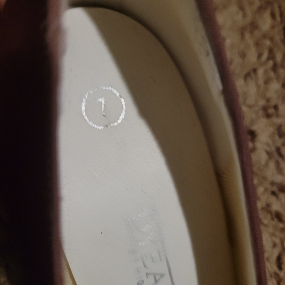 WOMENS VINTAGE DYEABLES BY HIGHLIGHTS HEELS MAROON SIZE 7 - Picture 10 of 14